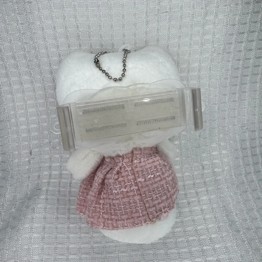 Hello Kitty Plush with Pink Dress and Silver Star Mobile phone back clip